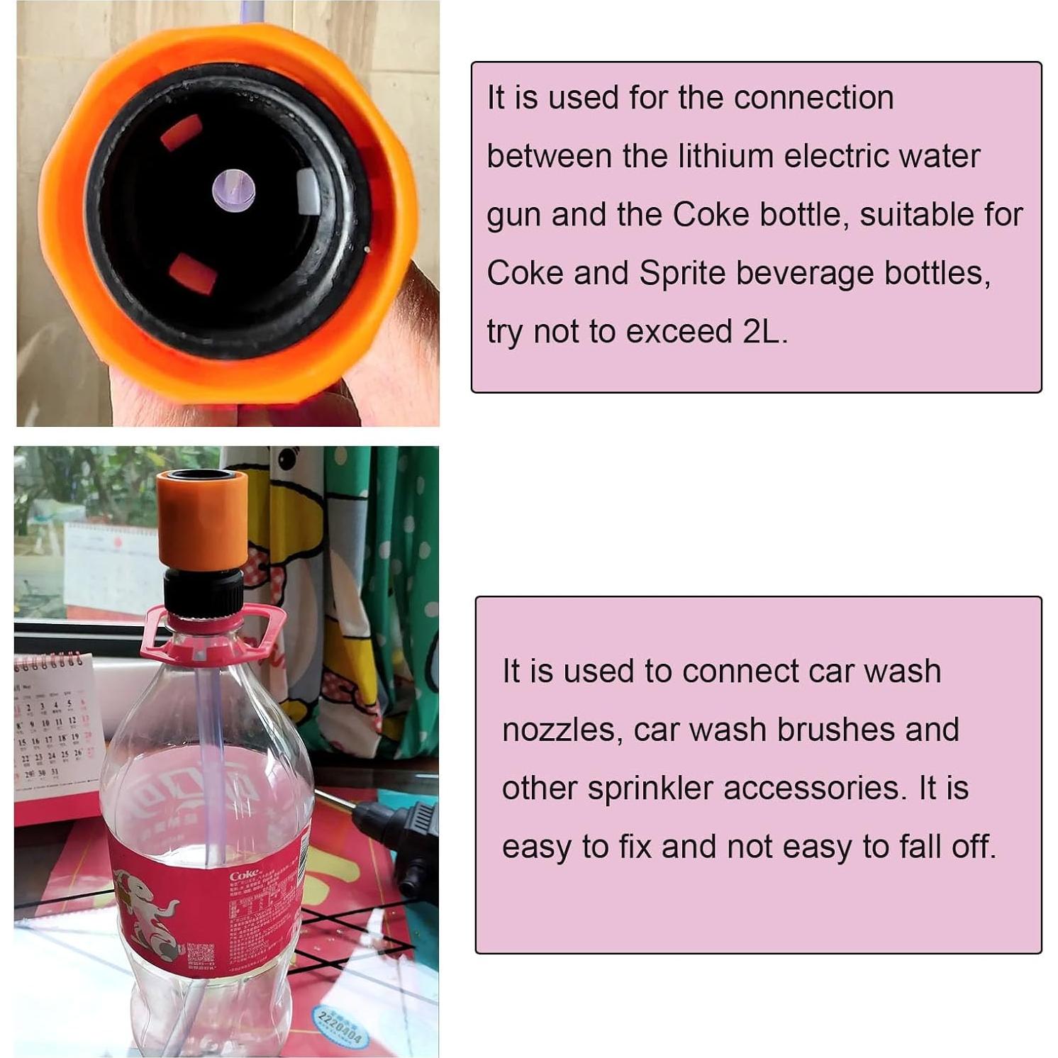 Conector de botella para pistola de lavado NentMent - 2 unidades
