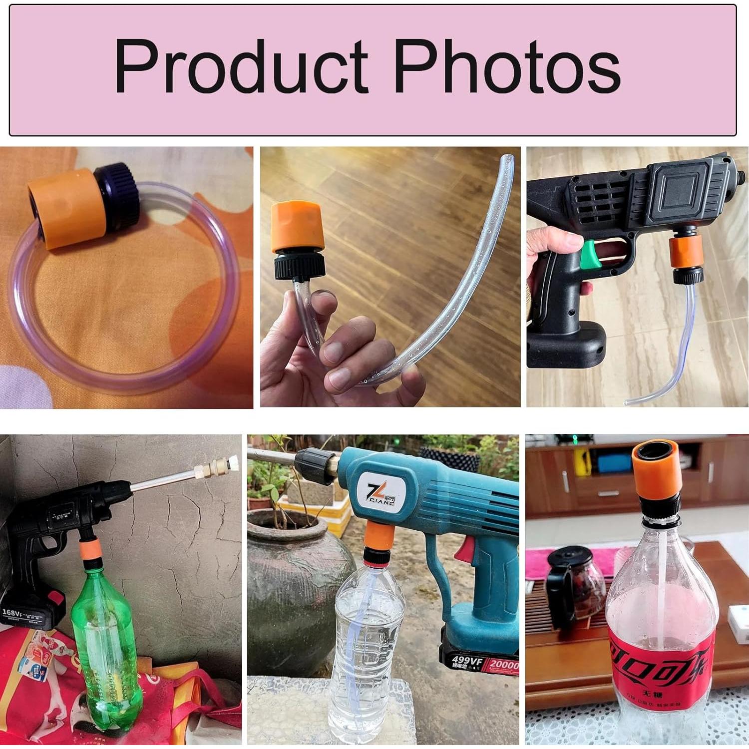 Conector de botella para pistola de lavado NentMent - 2 unidades