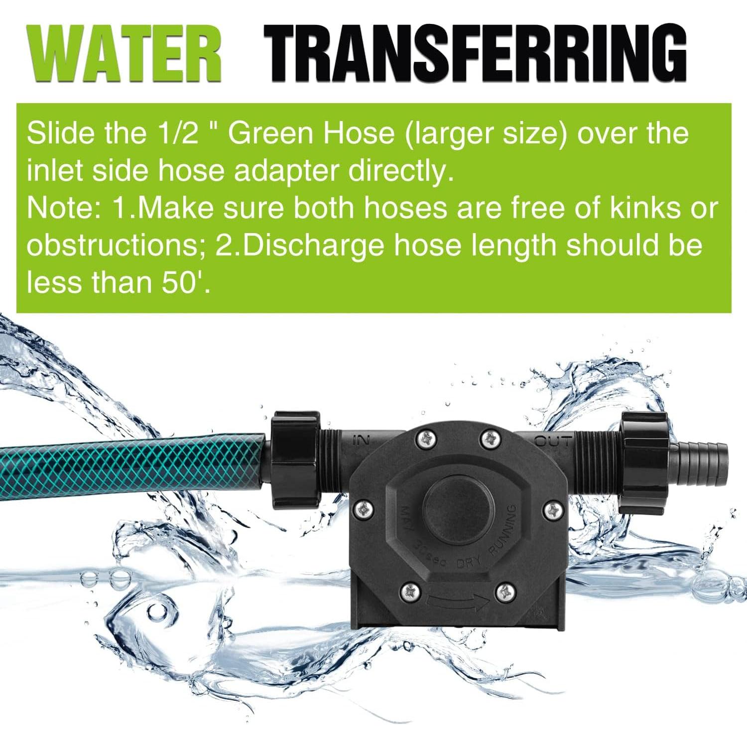 Bomba de Transferencia Manual TRUPOW 0.57 kg para Agua y Aceite