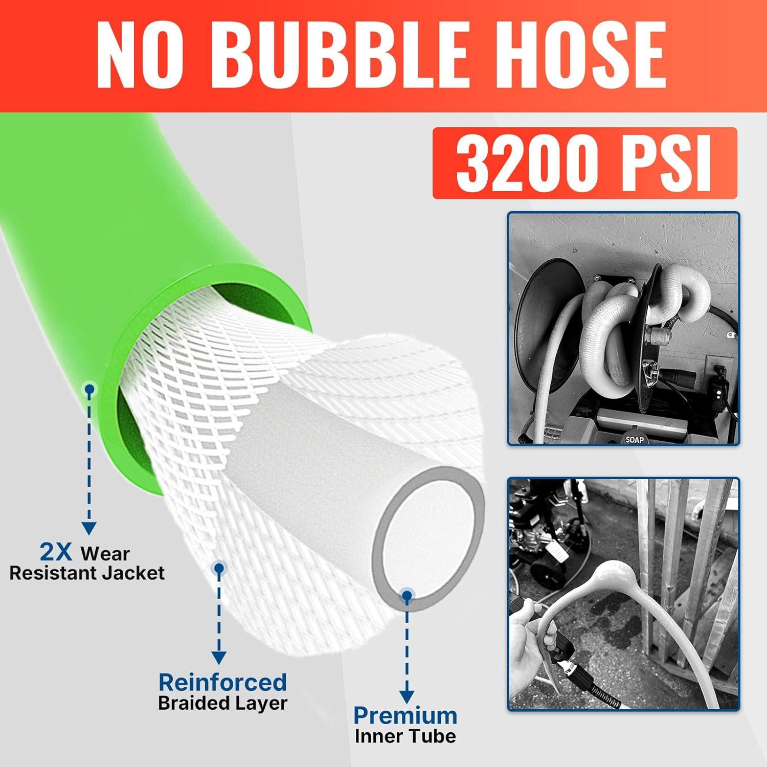 Manguera de Lavadora a Presión YAMATIC 9.14M 220 Bar Verde