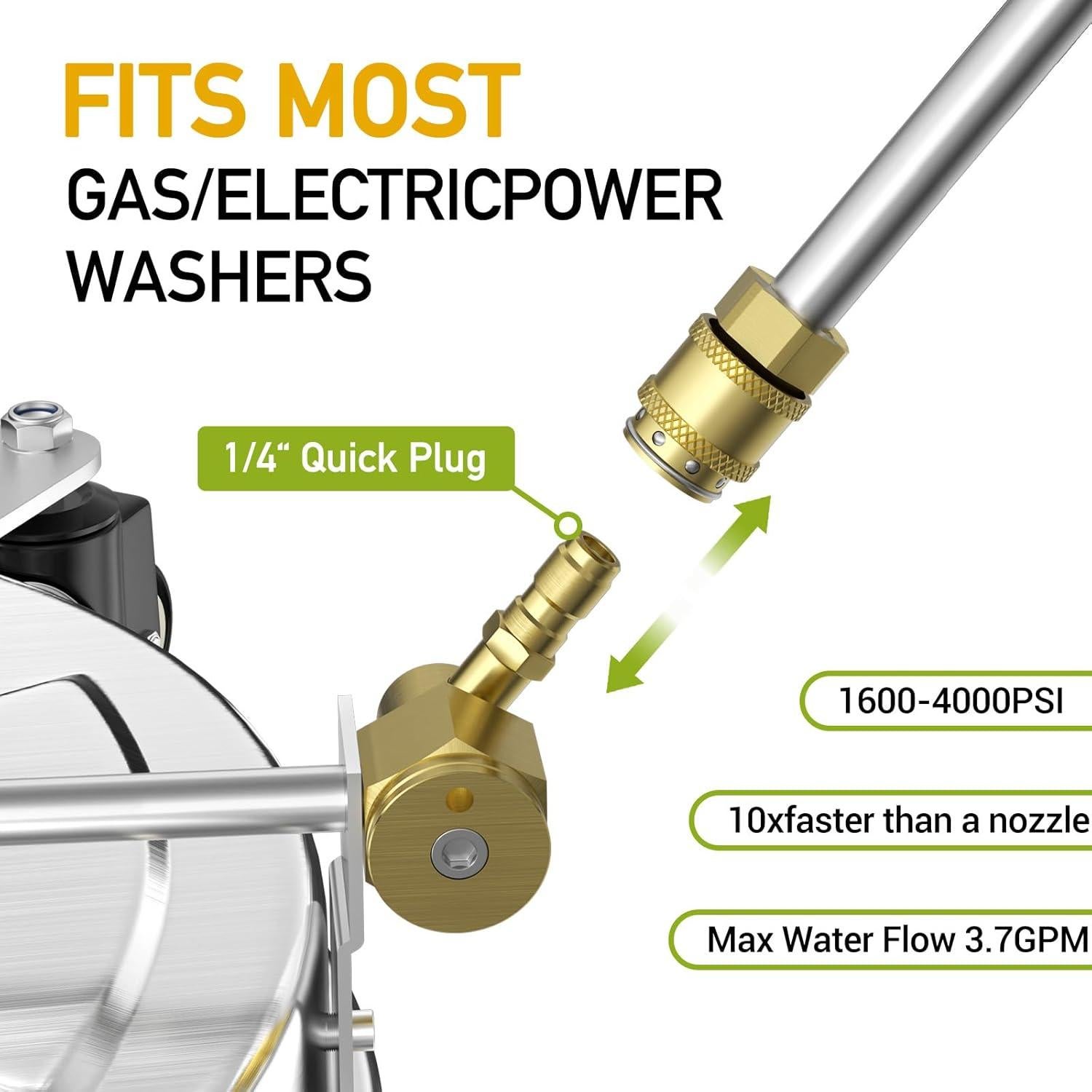 Limpiador de Superficies 2-en-1 EVEAGE 33cm para Lavadora a Presión