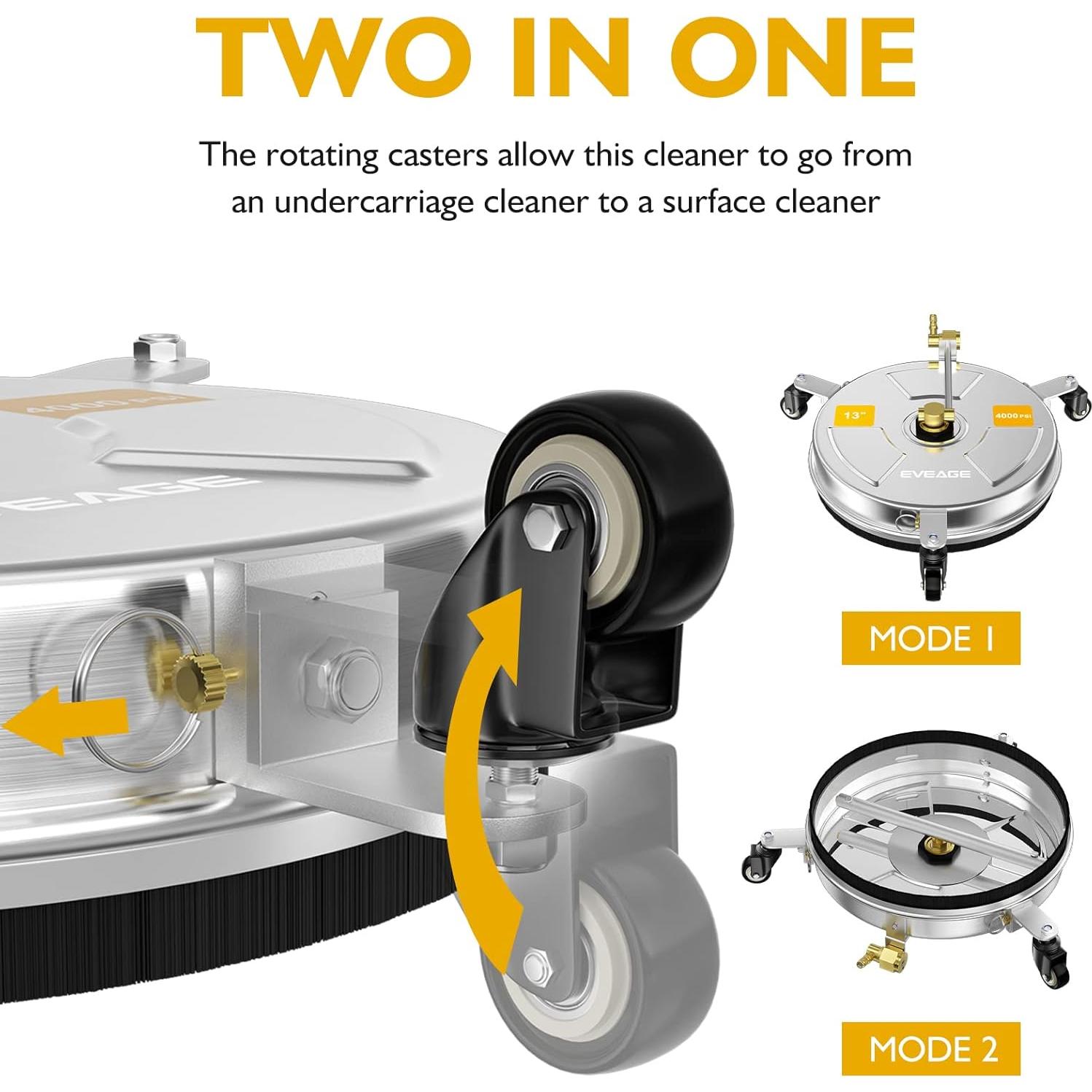 Limpiador de Superficies 2-en-1 EVEAGE 33cm para Lavadora a Presión