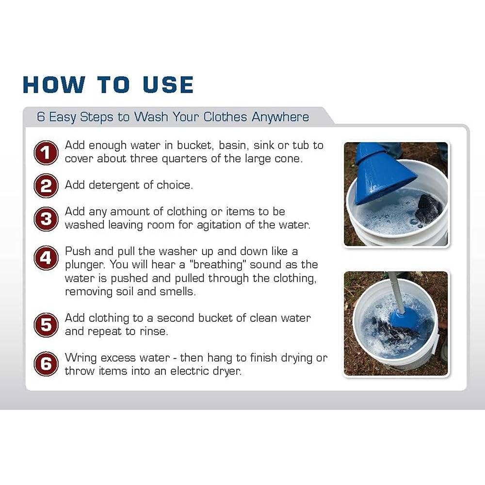 Lavadora Portátil DayOne Gear 5 Galones Azul 0.57 kg