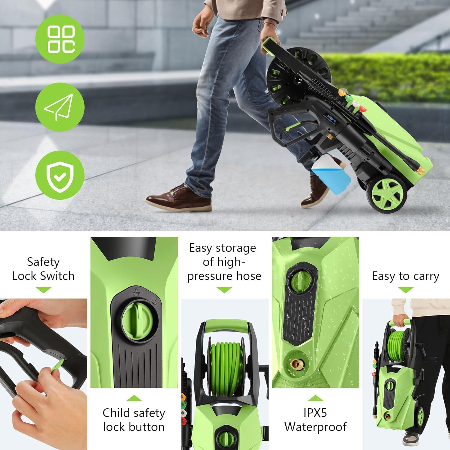 Limpiador a Presión Imdot 5000 PSI 10.6 L/min Verde