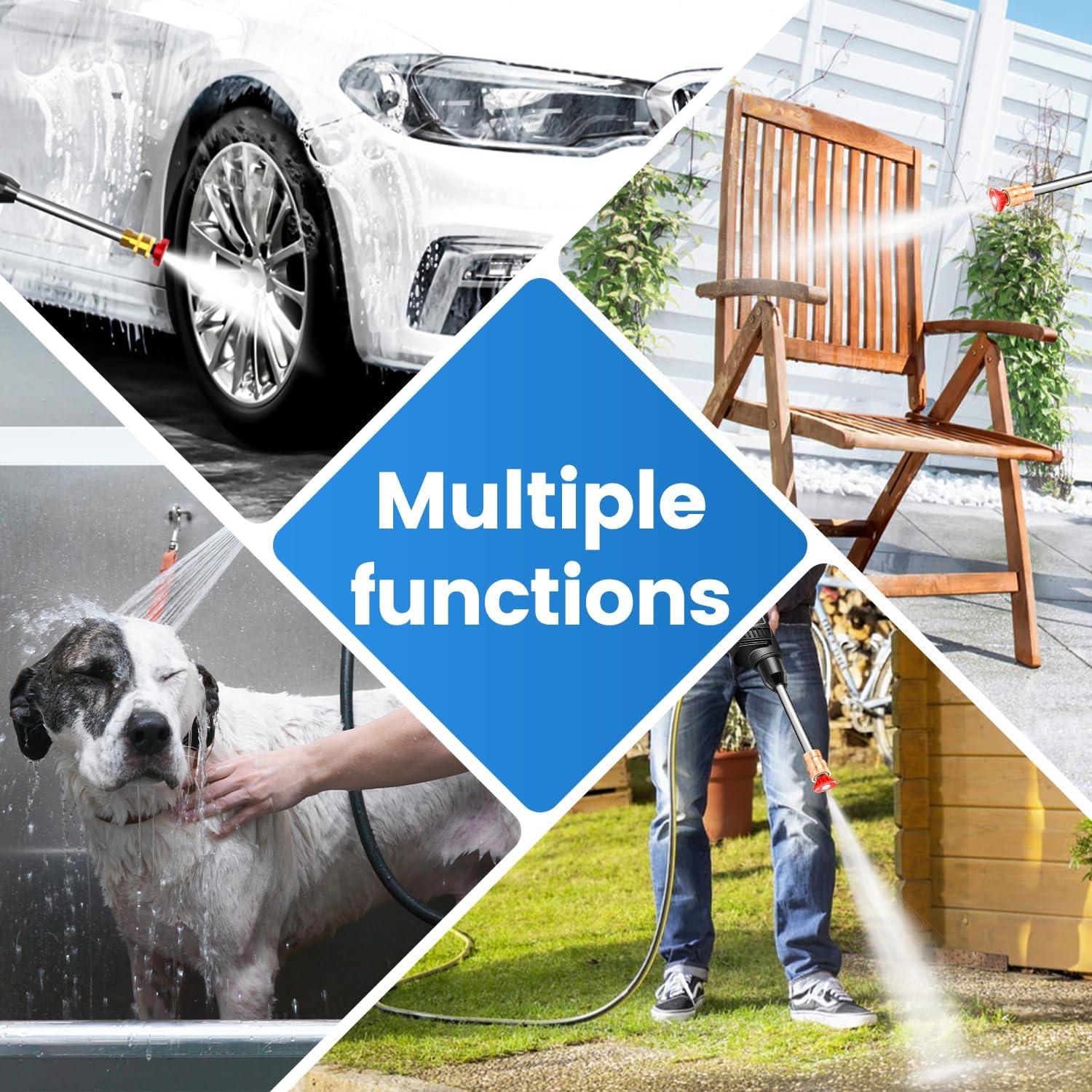 Lavadora a Presión Inalámbrica LZO 21V 2 Baterías 6-en-1