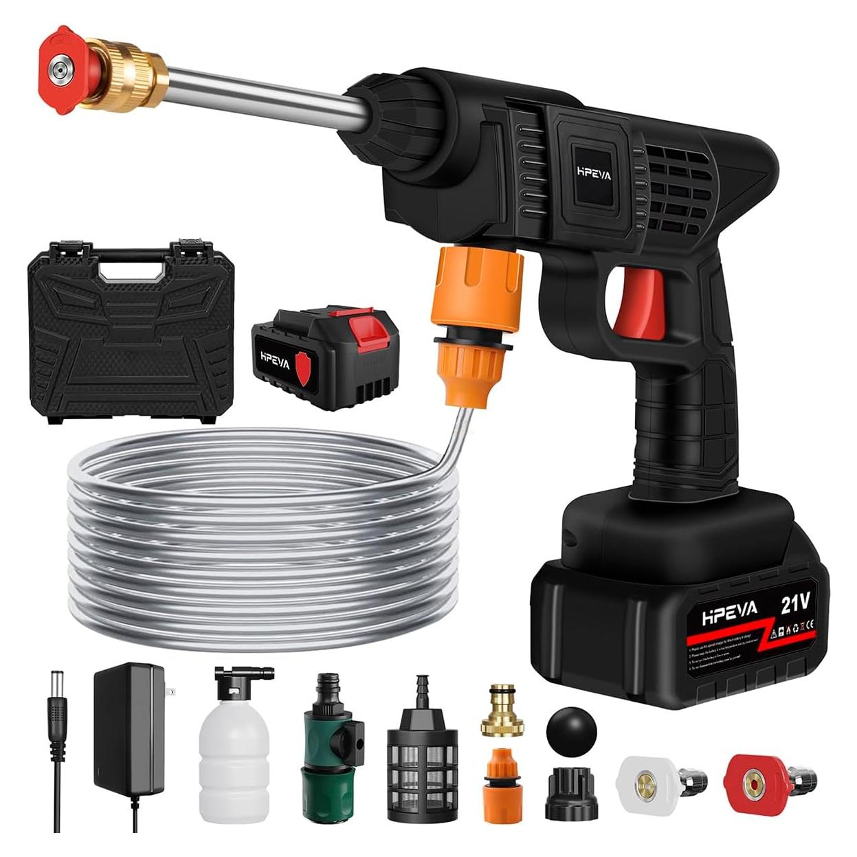 Lavadora a Presión Portátil HPEVA 452 PSI Batería 12000mAh