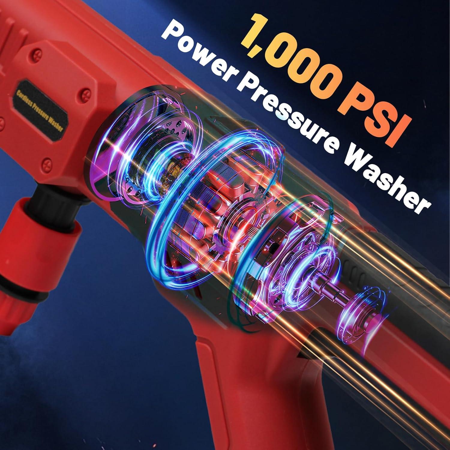 Lavadora a Presión Inalámbrica Vokoroad 1000 PSI 350 L/h