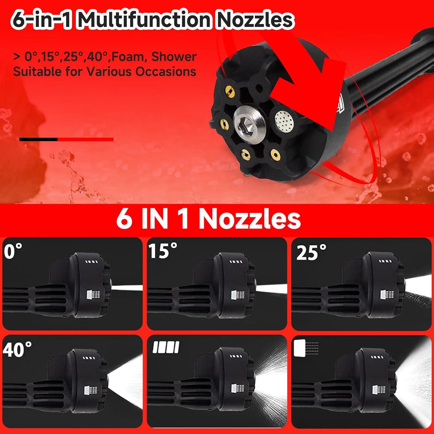 Lavadora a Presión Inalámbrica Qulibaxa 900 PSI 1.0 GPM