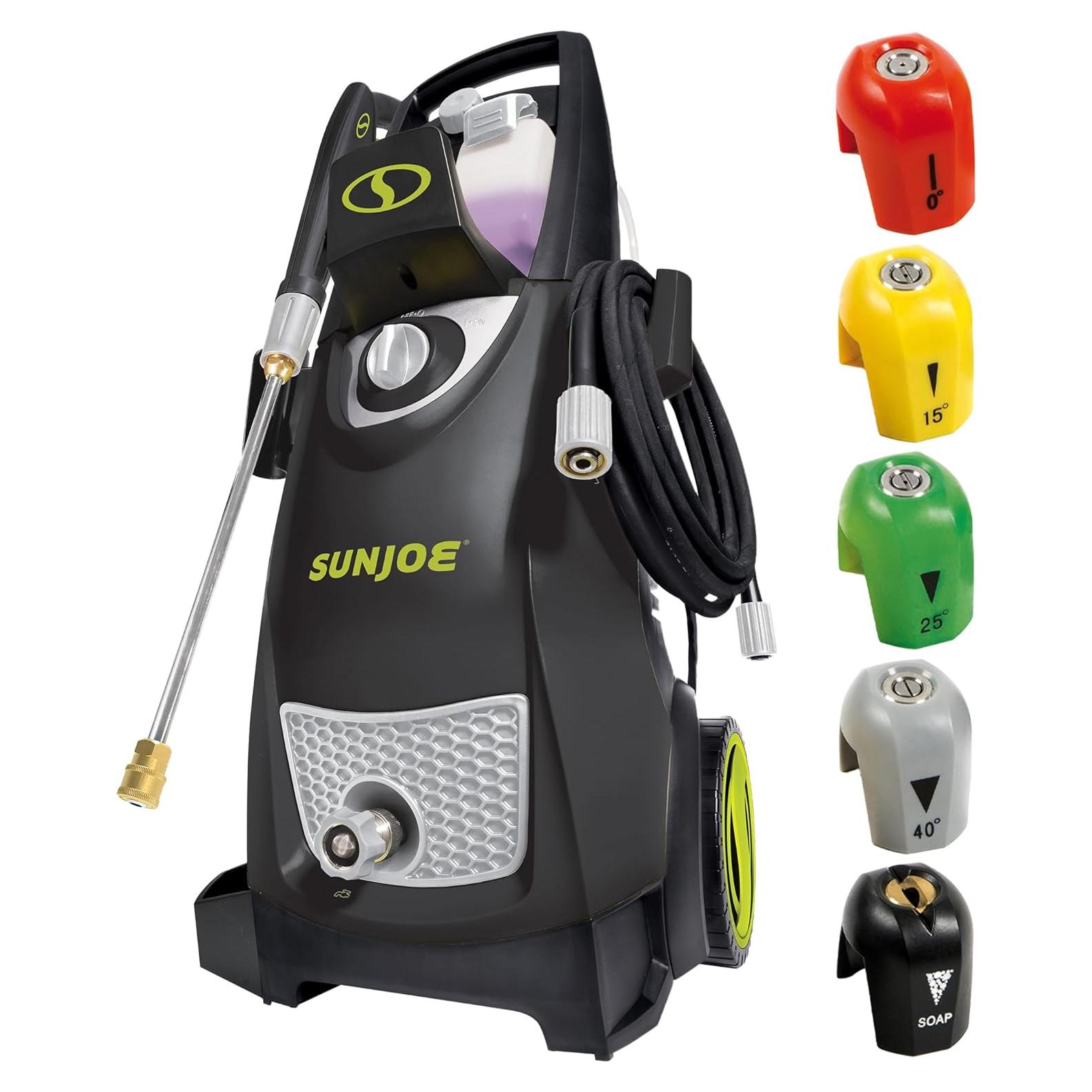 Lavadora a Presión Eléctrica Sun Joe SPX3000 + Juego de 5 Puntas