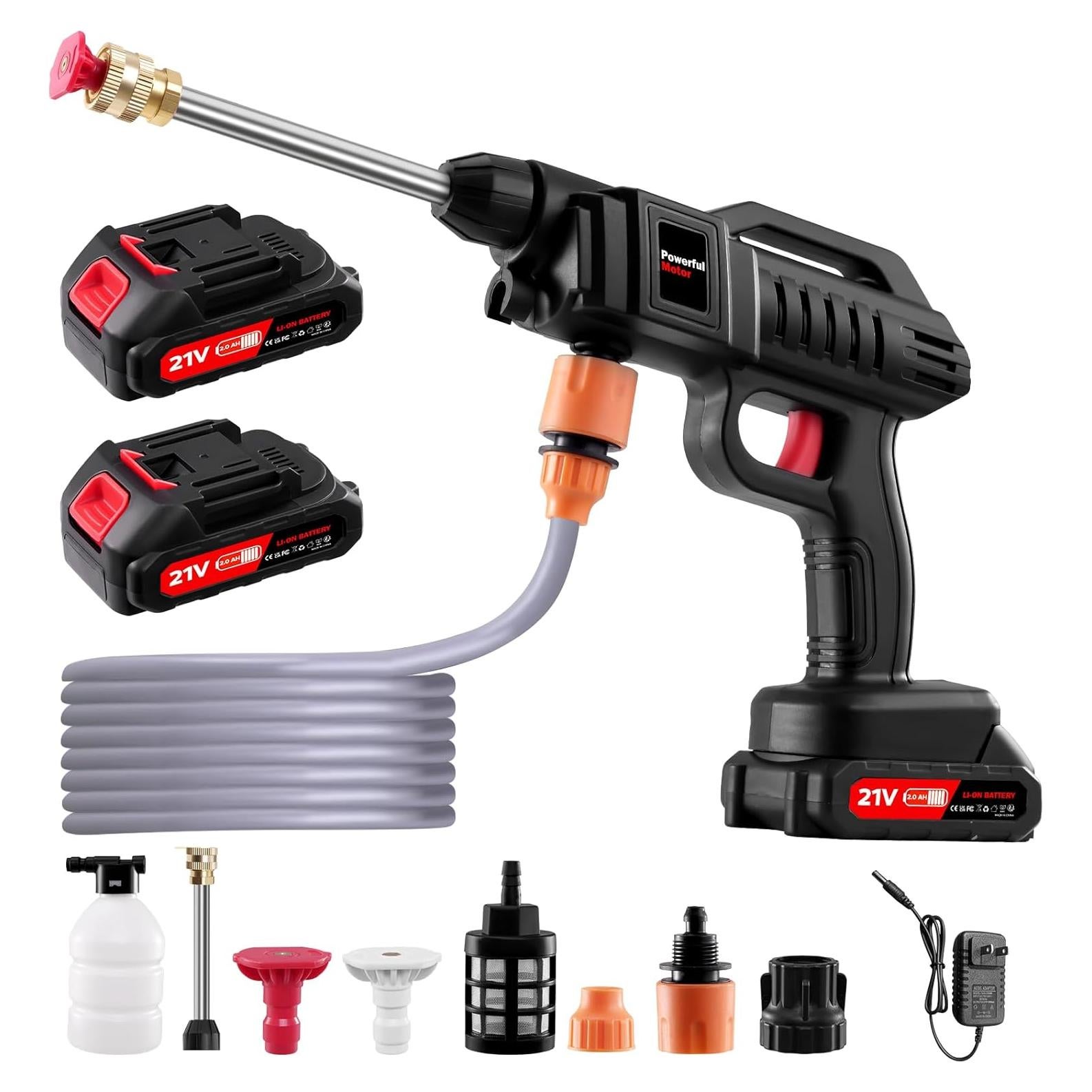 Lavadora a Presión Inalámbrica Kartols 1500W 60Bar 5m Manguera