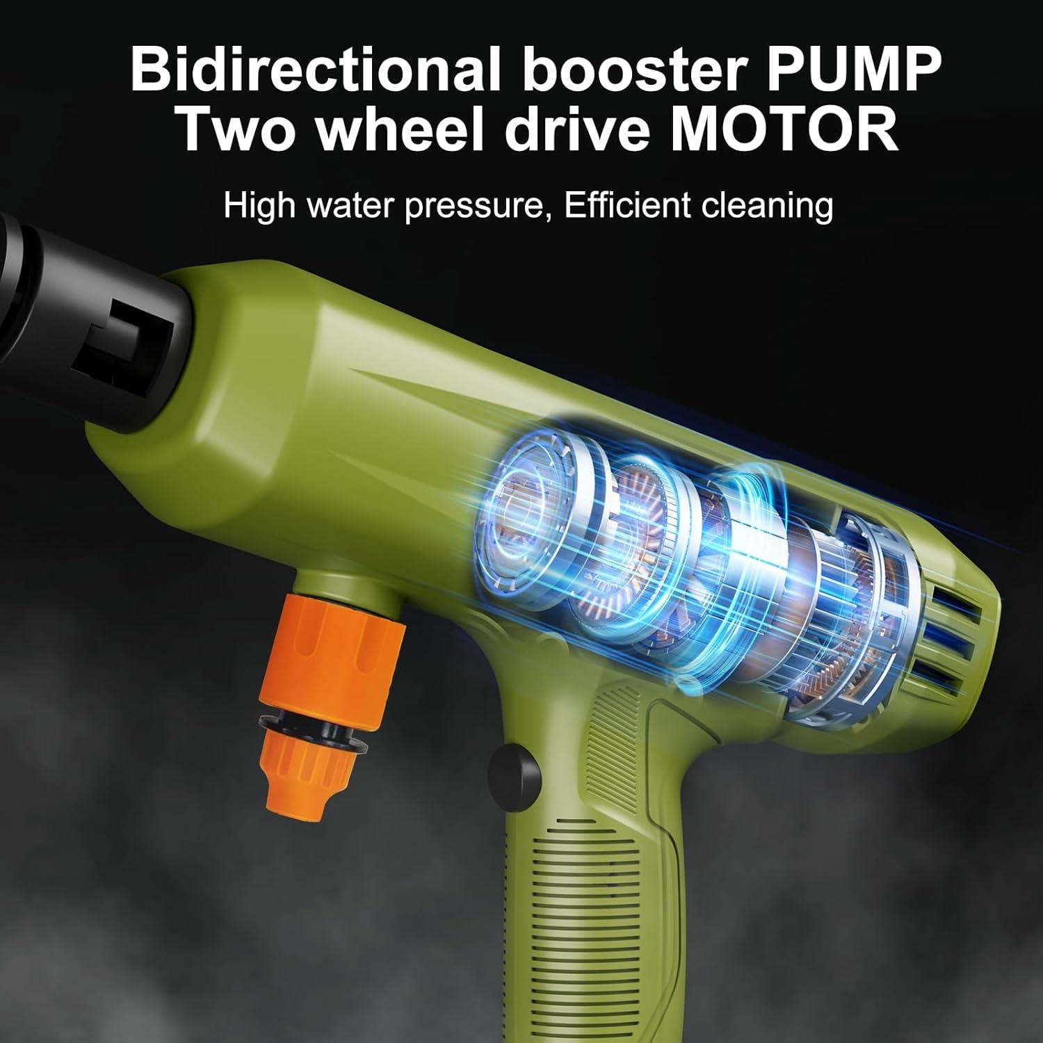 Lavadora a Presión Inalámbrica PlixGrip 900PSI 4L/min 6-en-1