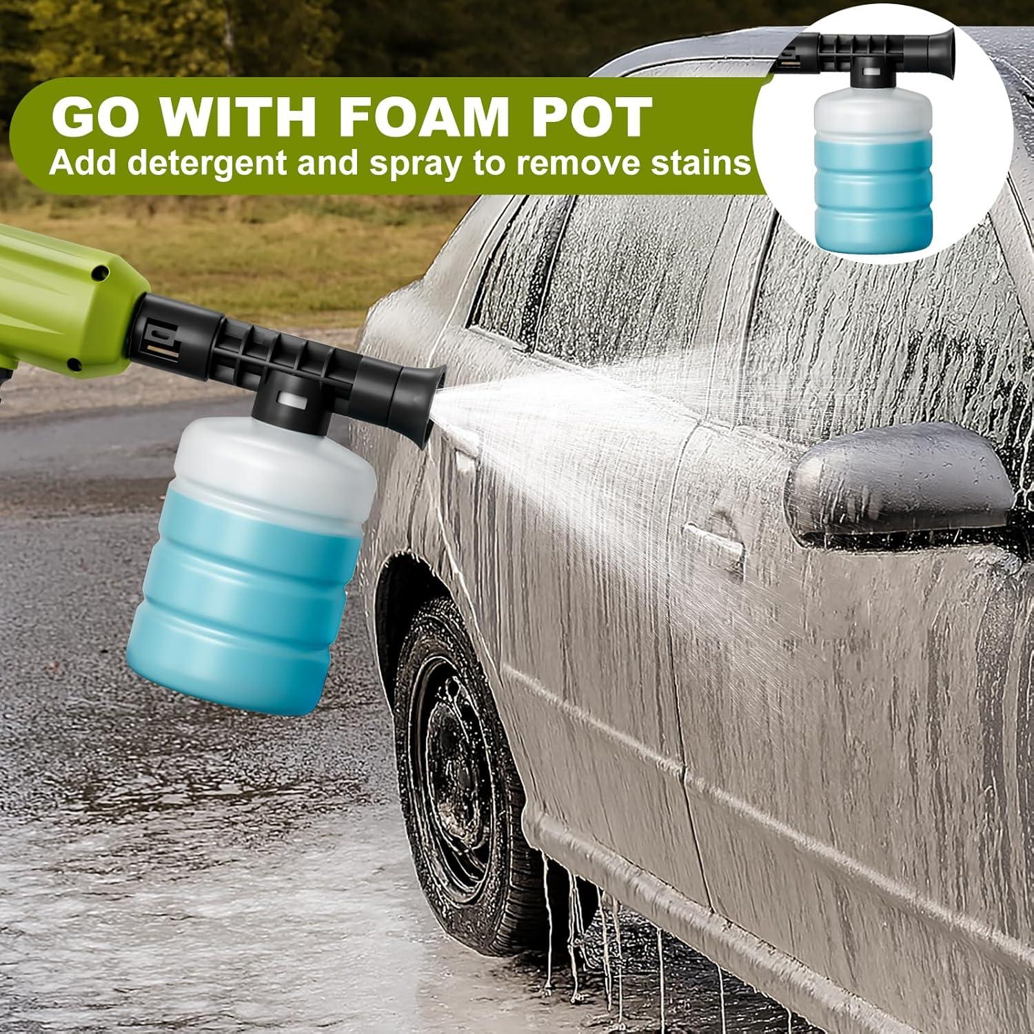 Lavadora a Presión Inalámbrica PlixGrip 900PSI 4L/min 6-en-1