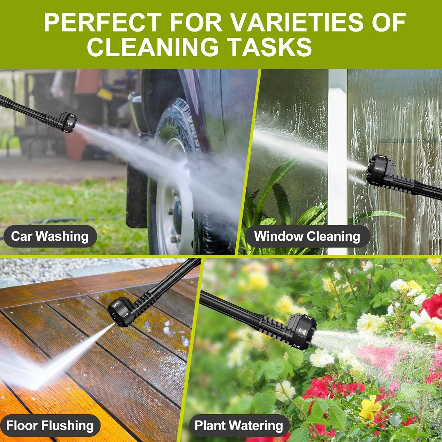 Lavadora a Presión Inalámbrica PlixGrip 900PSI 4L/min 6-en-1