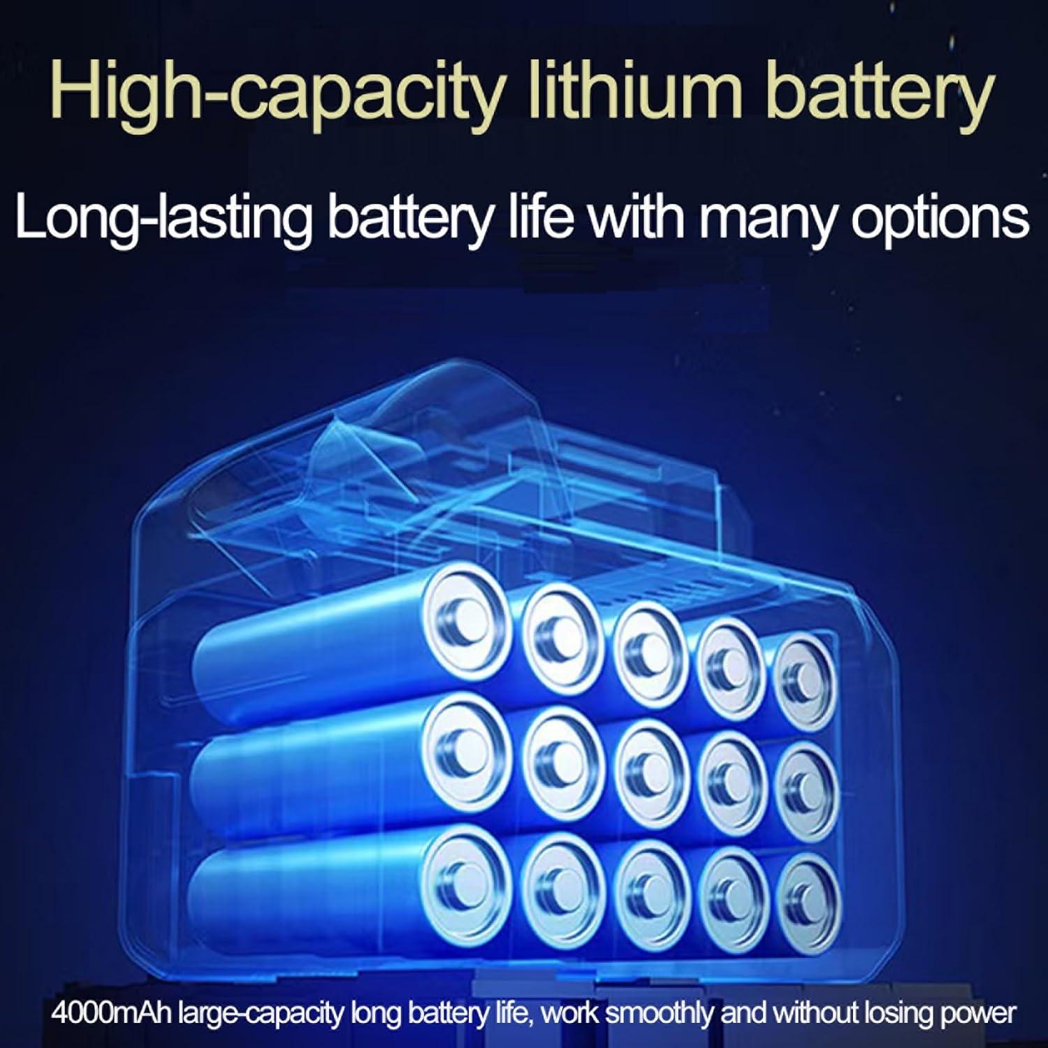 Lavadora a Presión Inalámbrica YYHZZK 980 PSI 2 Baterías 4.0Ah