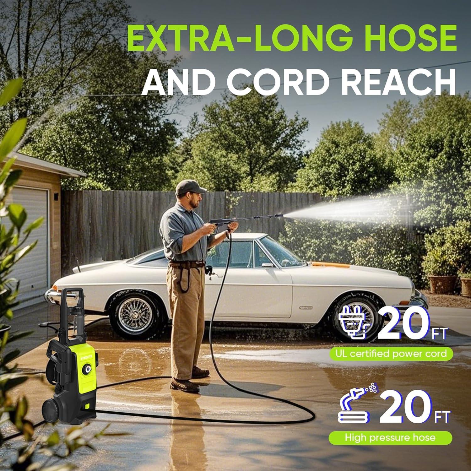 Lavadora a Presión Steelite AZ6004 2900 PSI con Manguera 6.1m