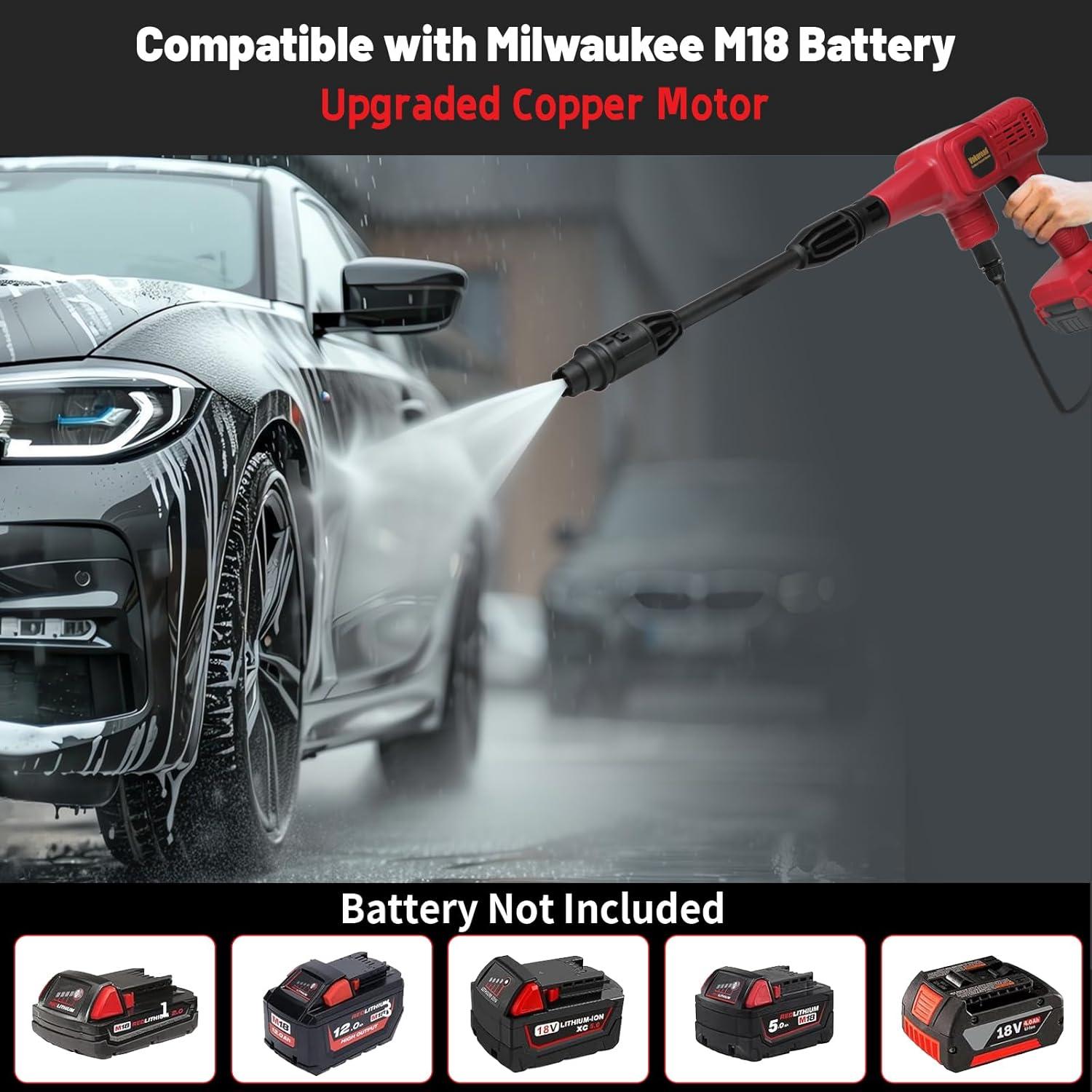 Lavadora a Presión Inalámbrica Vokoroad 980 PSI 18V Portátil