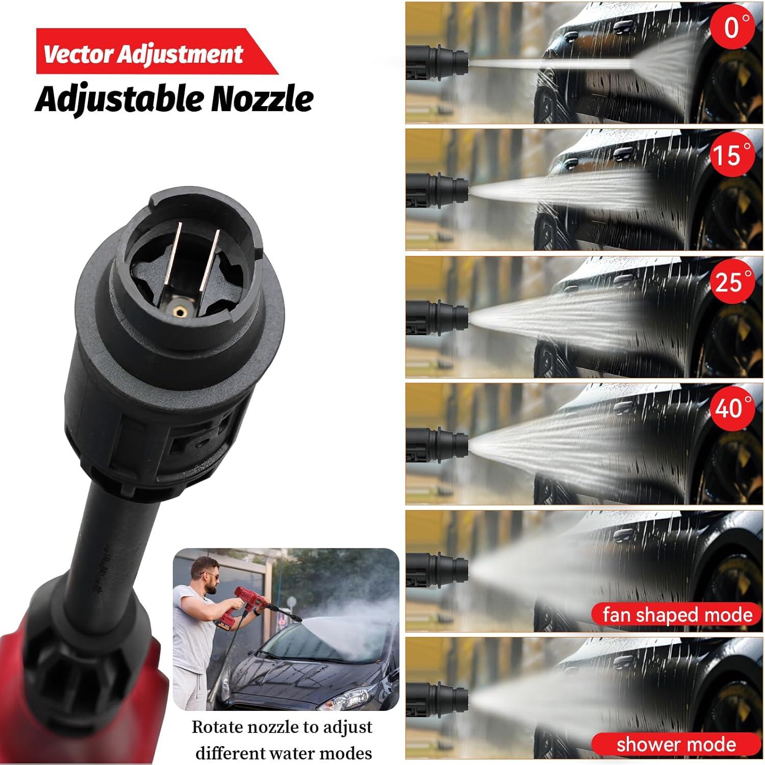 Lavadora a Presión Inalámbrica Vokoroad 980 PSI 18V Portátil