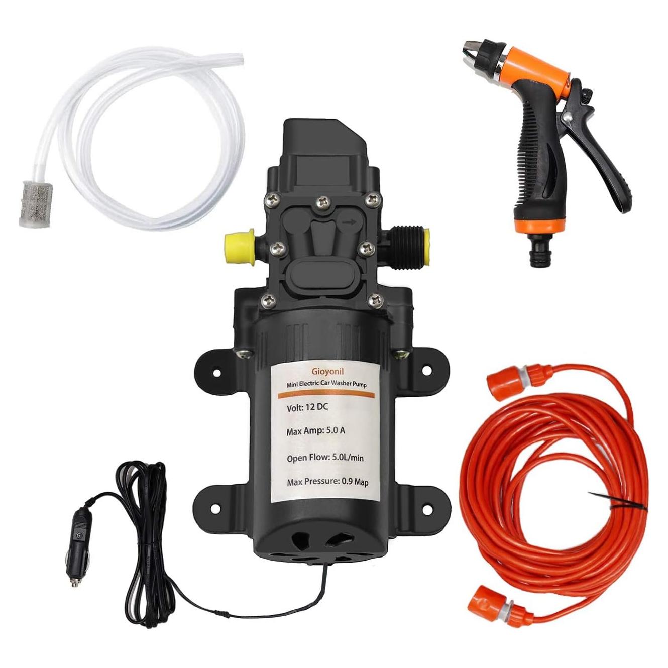 Bomba de Lavado a Presión Eléctrica Gioyonil 12V 100W 5L/min