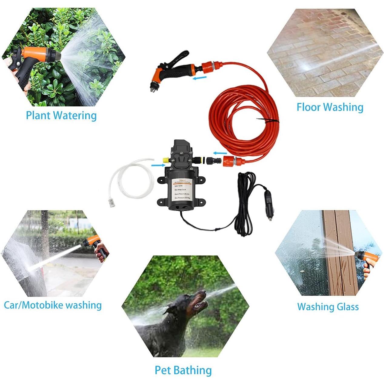 Bomba de Lavado a Presión Eléctrica Gioyonil 12V 100W 5L/min