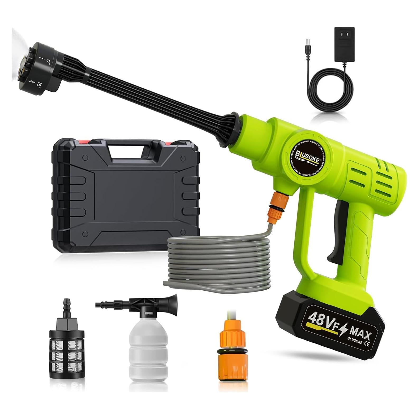 Lavadora a Presión Inalámbrica Blusoke 3.0Ah 6-en-1 Verde