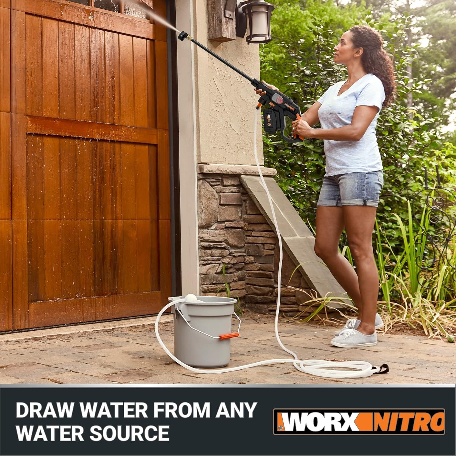 Lavadora de Presión Portátil Worx Nitro 20V 710 PSI