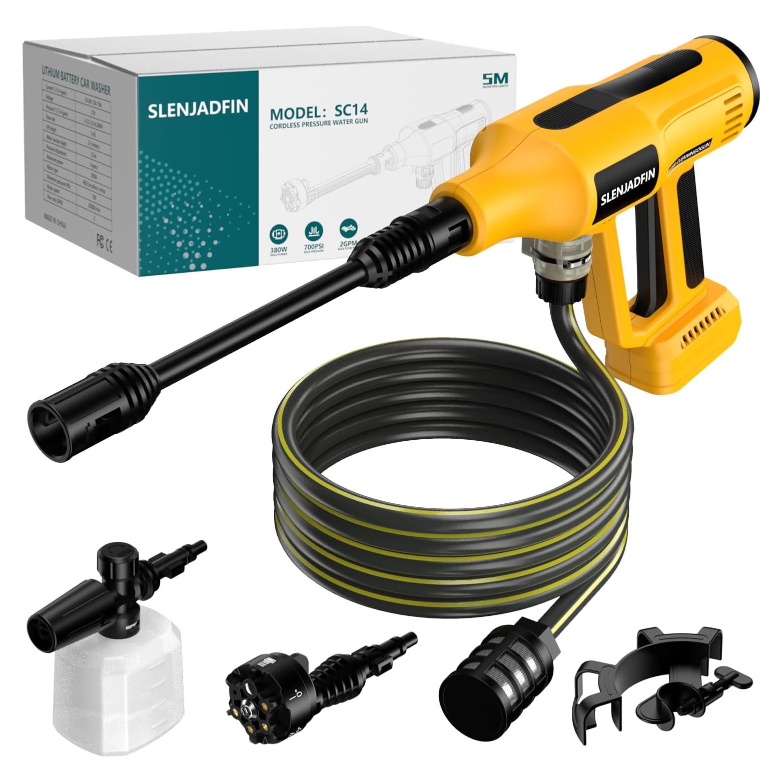 Lavadora a Presión Inalámbrica SLENJADFIN 700 PSI 1.36 kg