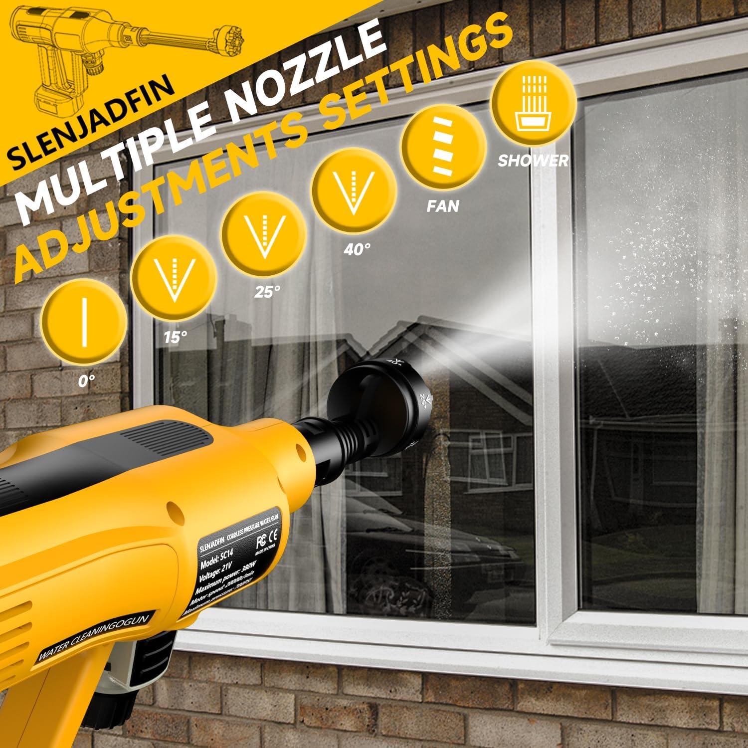 Lavadora a Presión Inalámbrica SLENJADFIN 700 PSI 1.36 kg