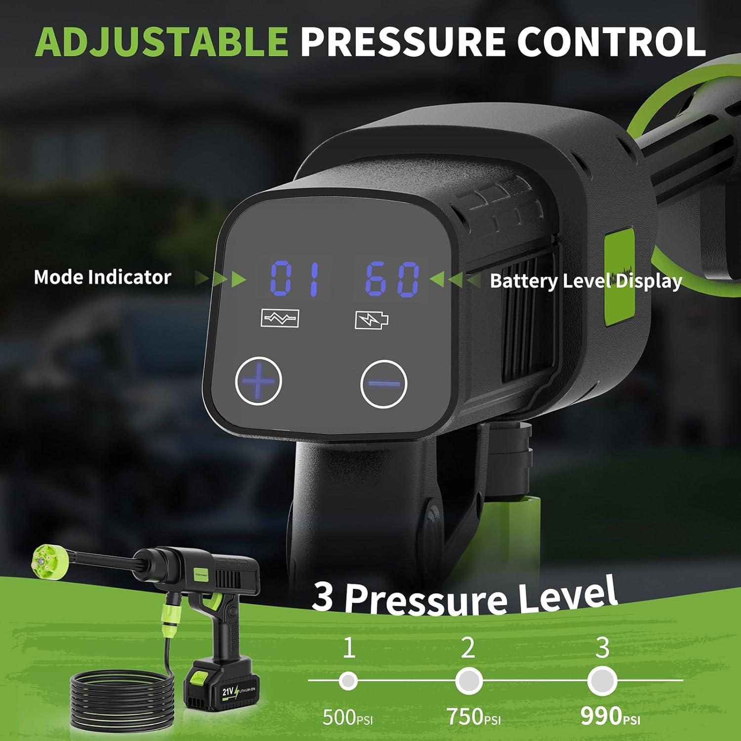 Lavadora a Presión Inalámbrica 8109 Portátil 2.62 kg