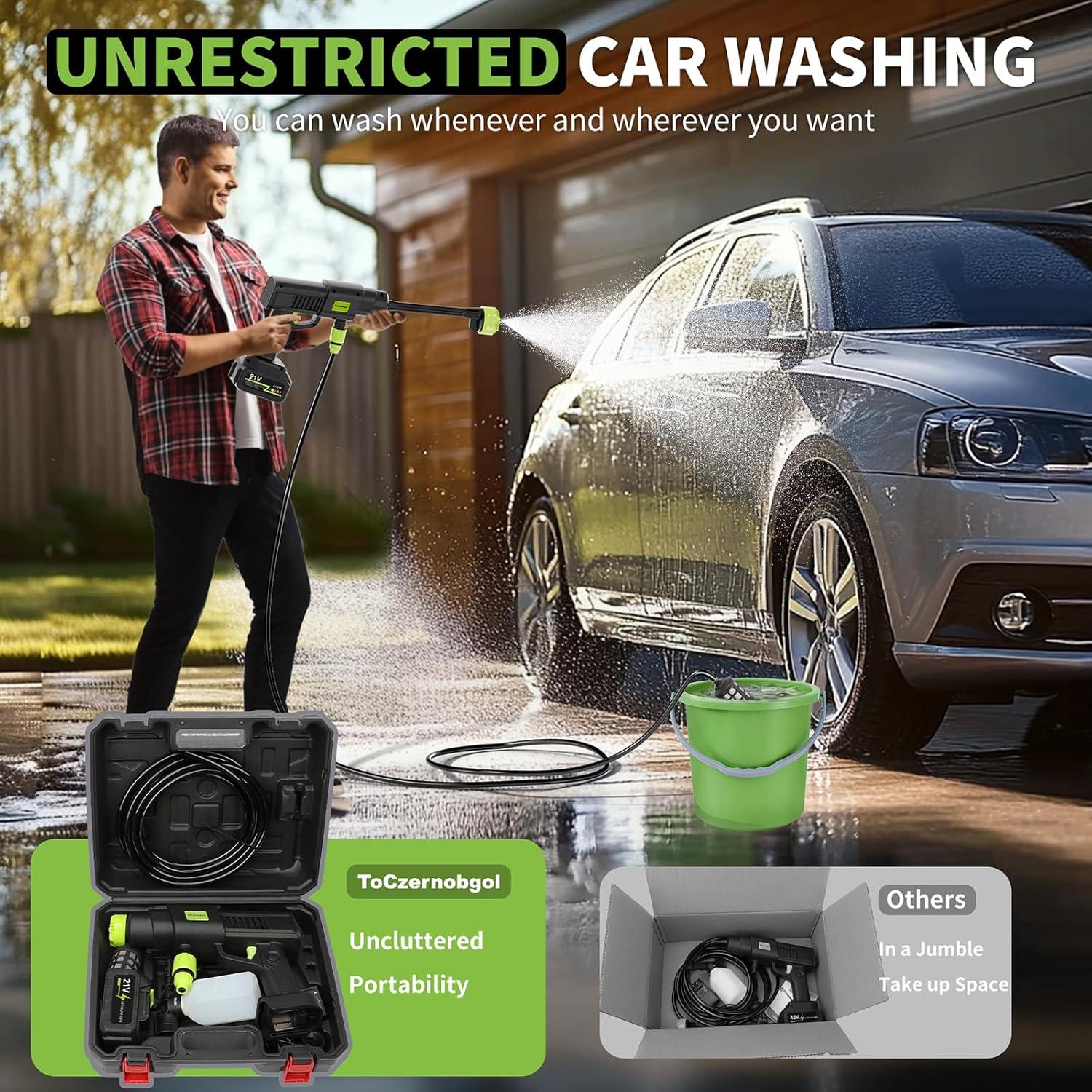 Lavadora a Presión Inalámbrica 8109 Portátil 2.62 kg