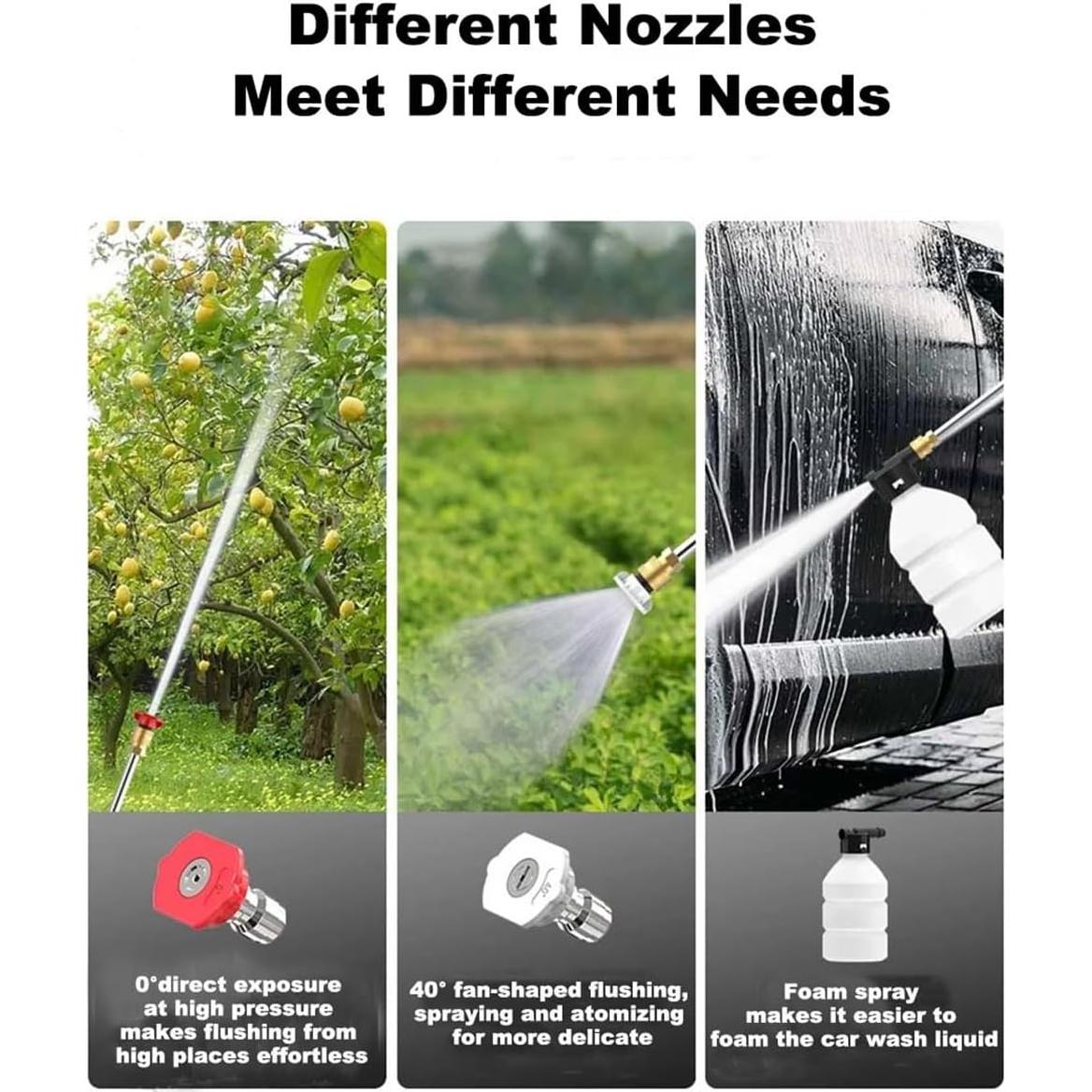 Lavadora a Presión Inalámbrica Blusonno 30Bar Batería 1.5kg