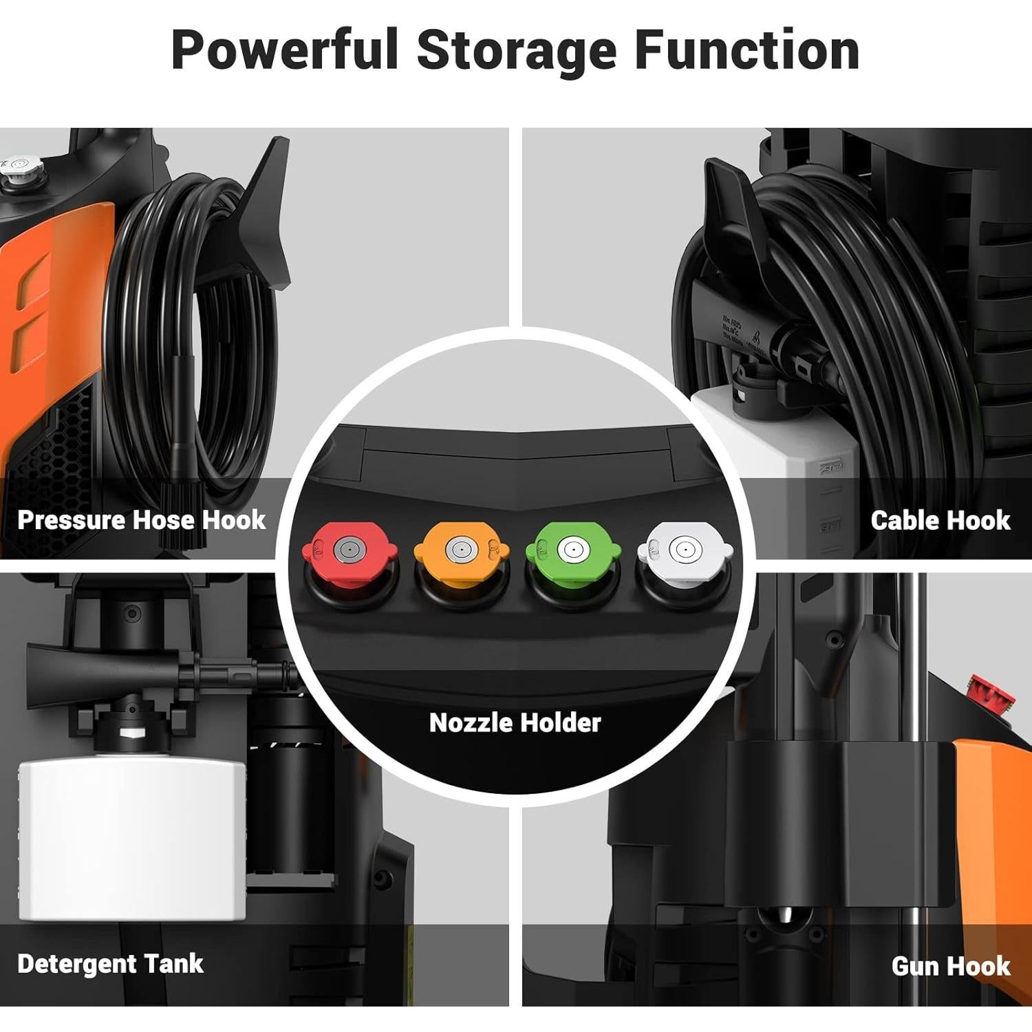 Lavadora a Presión Rock&Rocker 1750 PSI 9.5 L/min Portátil