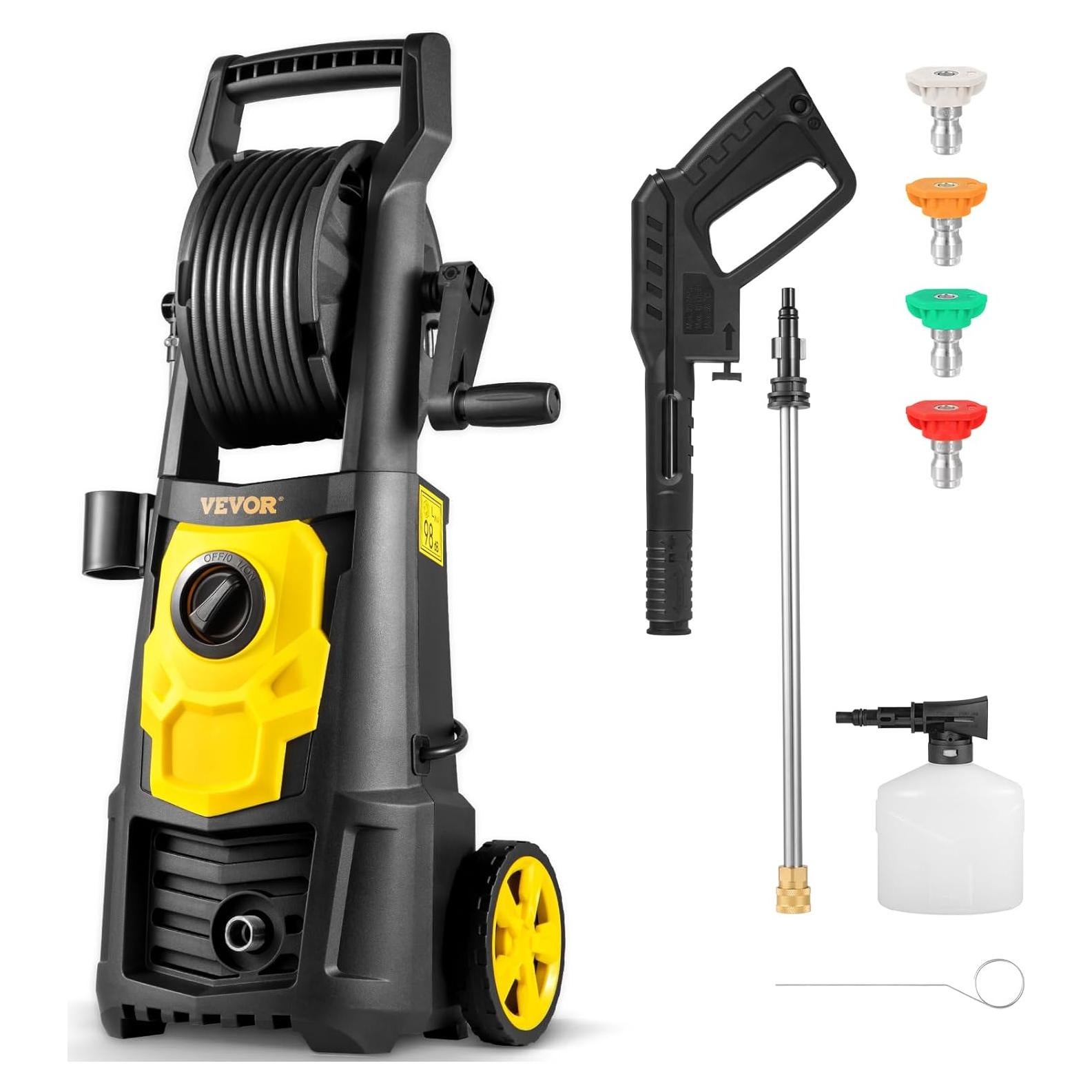 Lavadora a Presión VEVOR 2000 PSI 1.65 GPM con Manguera 6m