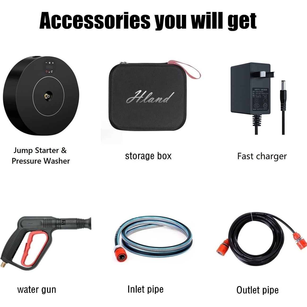 Lavadora a Presión Portátil Hamrain 230PSI Batería 15000mAh