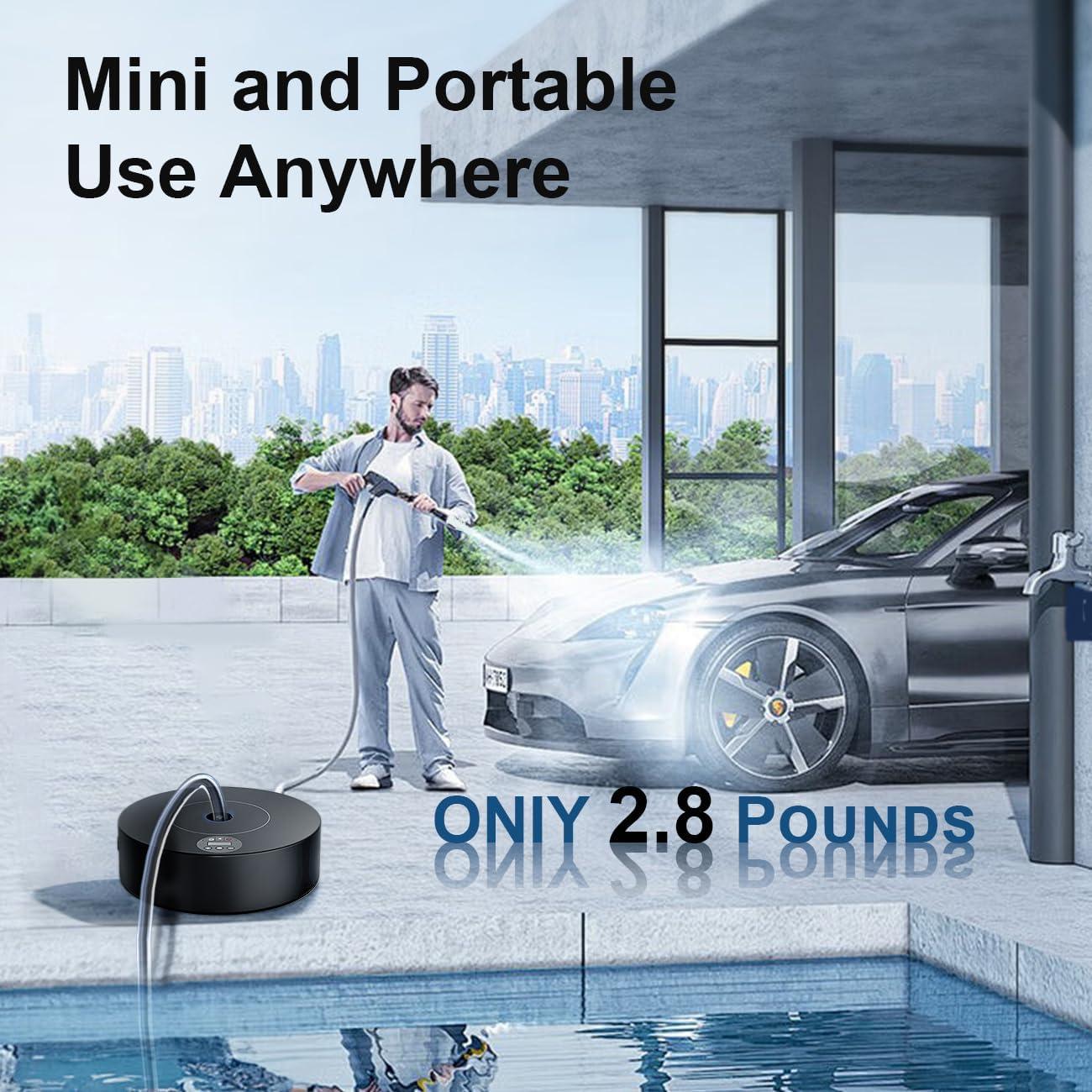 Lavadora a Presión Portátil Hamrain 230PSI Batería 15000mAh