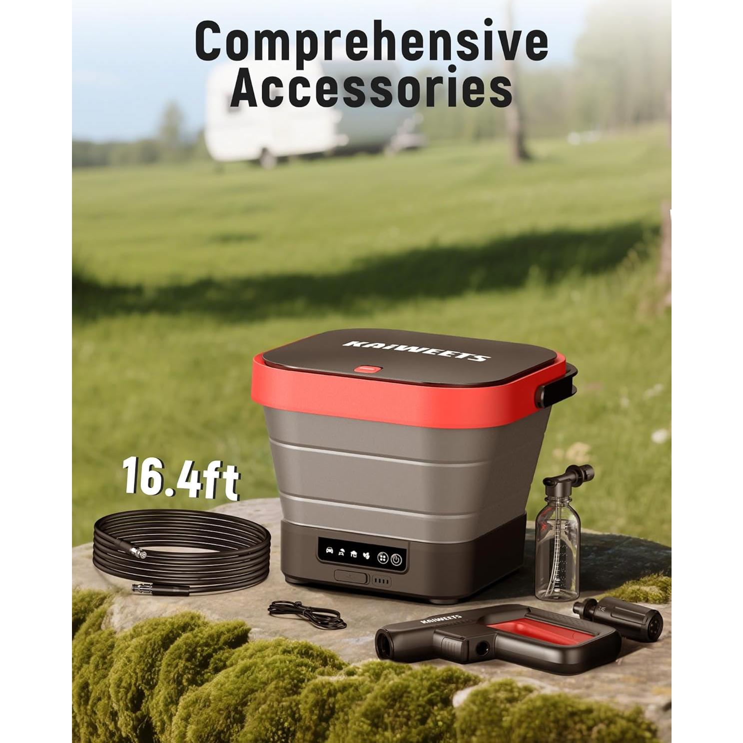 Lavadora a Presión Eléctrica KAIWEETS KPW-F1 12L Plegable