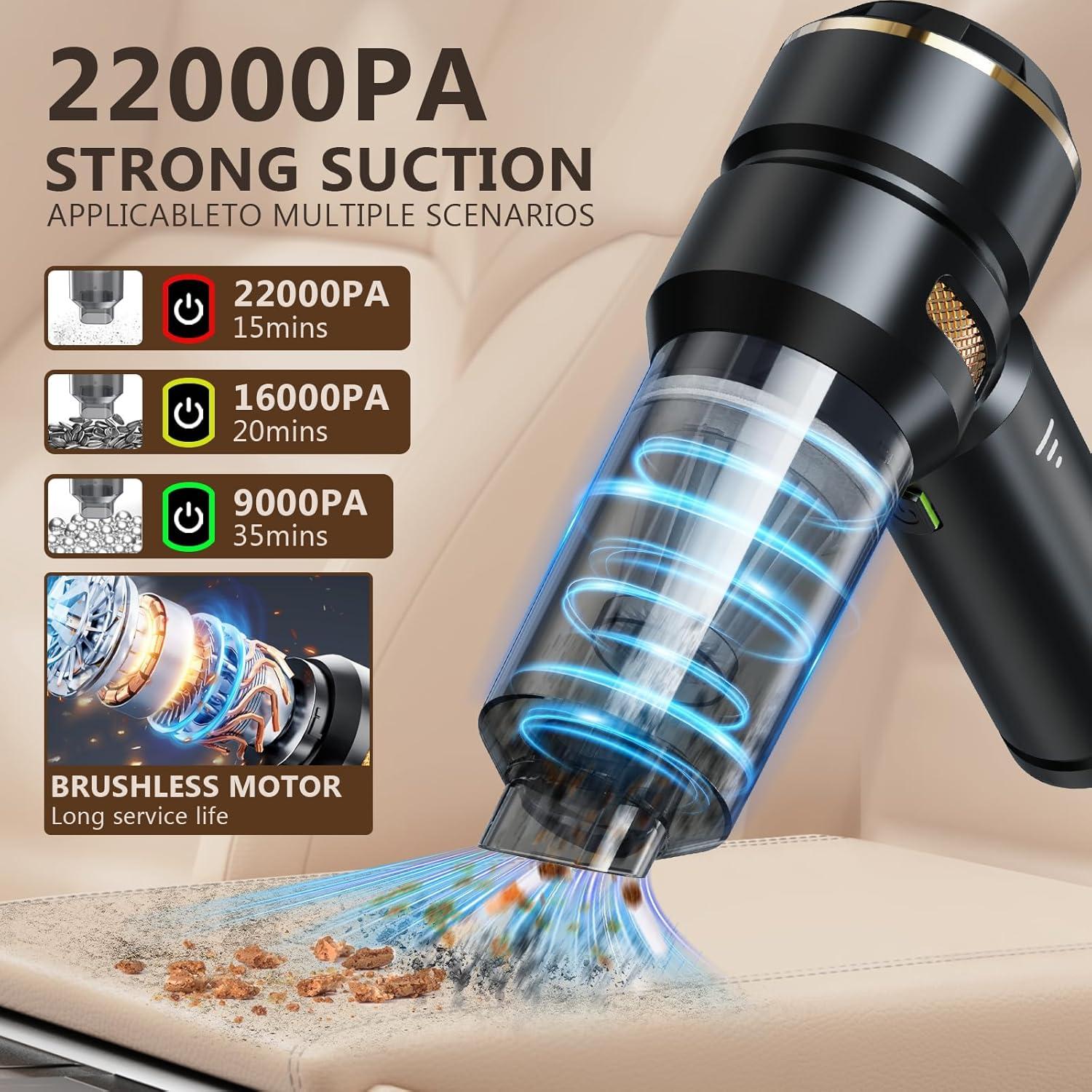 Aspiradora de Mano Inalámbrica BJMCXIA HL-121 22000PA 4-en-1