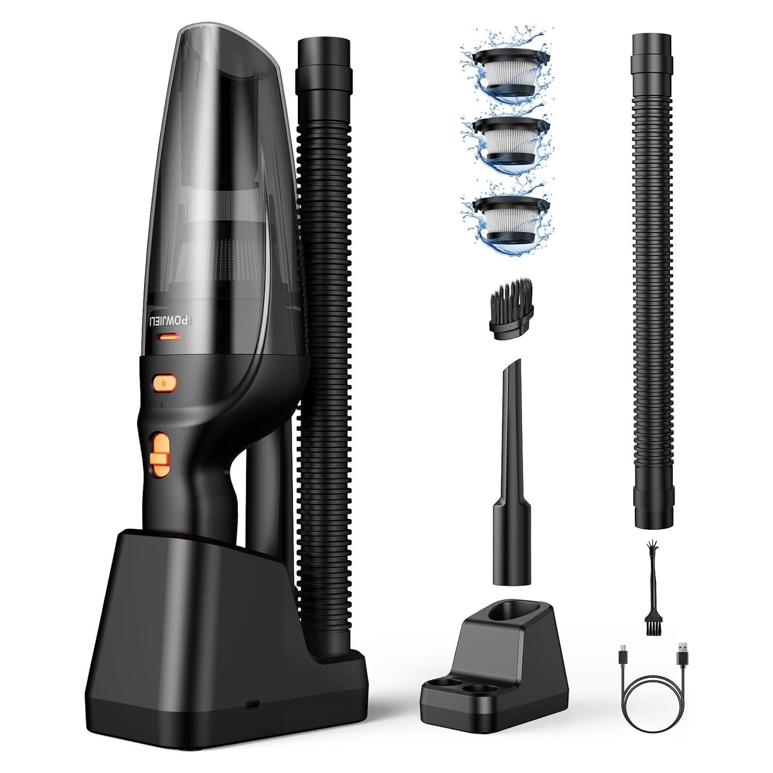 Aspiradora de Mano Inalámbrica POWJIELI GV08 12000PA Carga Rápida