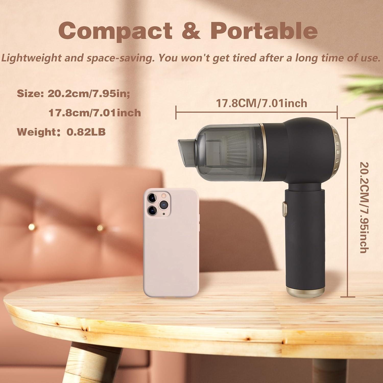 Aspiradora de Mano Inalámbrica Ecoflick QZ 12000PA 4 en 1