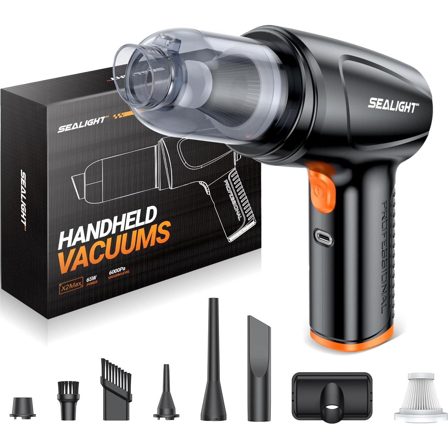 Aspiradora de Coche SEALIGHT X1 Portátil Inalámbrica 13000Pa