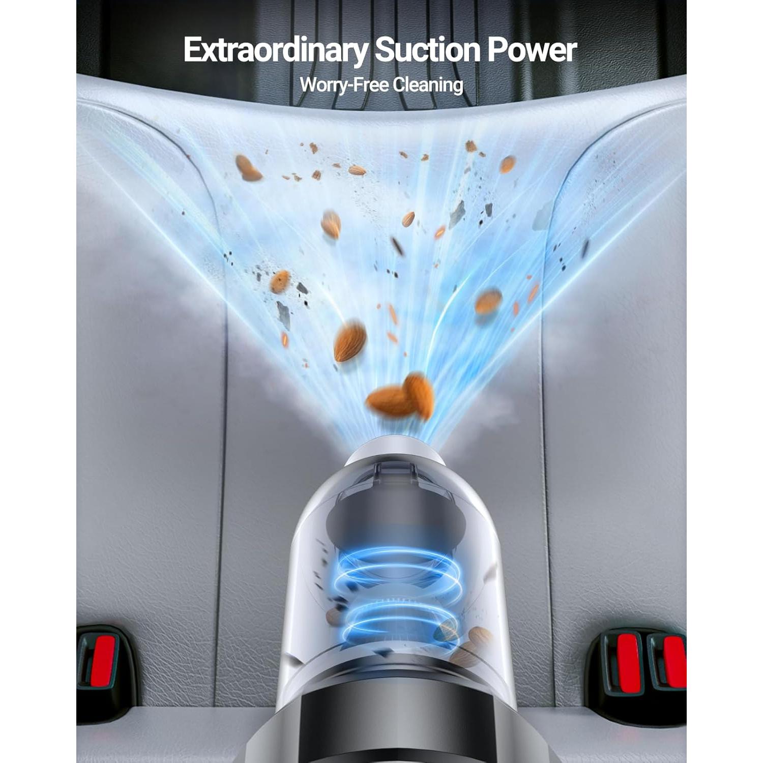 Aspiradora Portátil Inalámbrica SEALIGHT XX1 21000PA para Coche