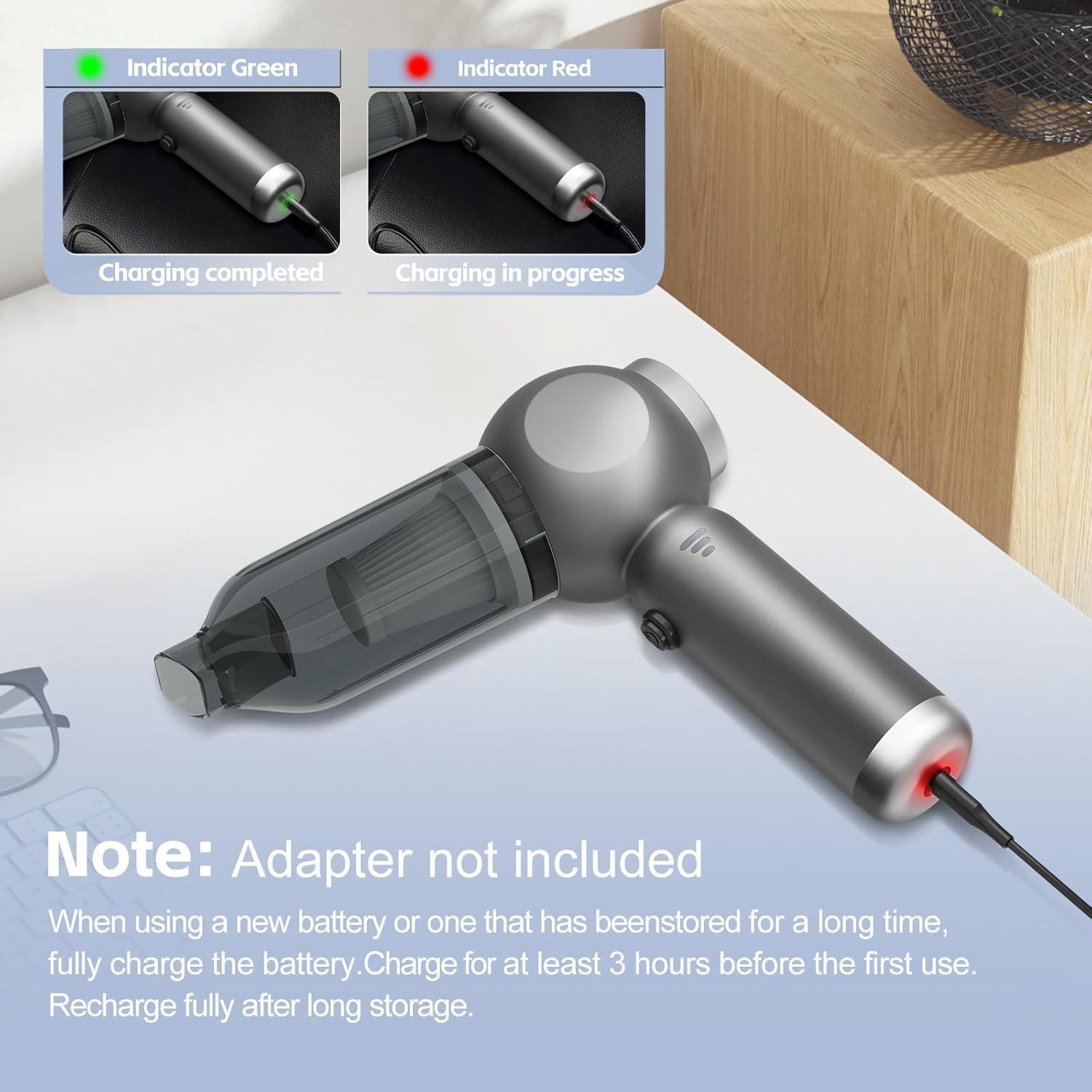 Aspiradora portátil HOMIGIFTY sw-102 120W 22000Pa sin cable