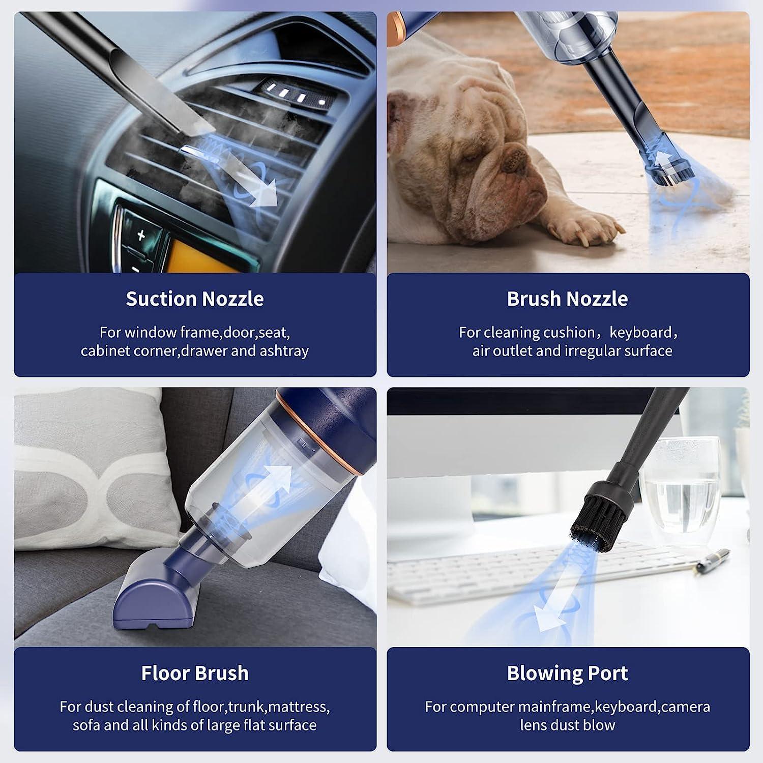 Aspiradora de Mano Inalámbrica HUFATWINS 120W 9000PA Azul