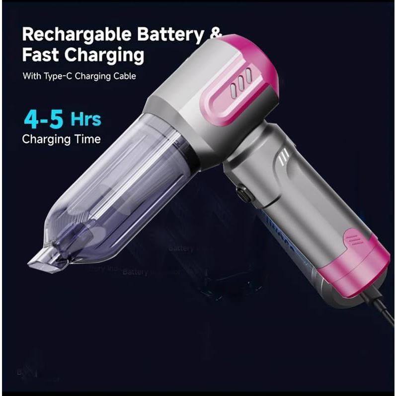 Aspiradora de Coche Portátil Genérico 4 en 1 16000Pa 100W