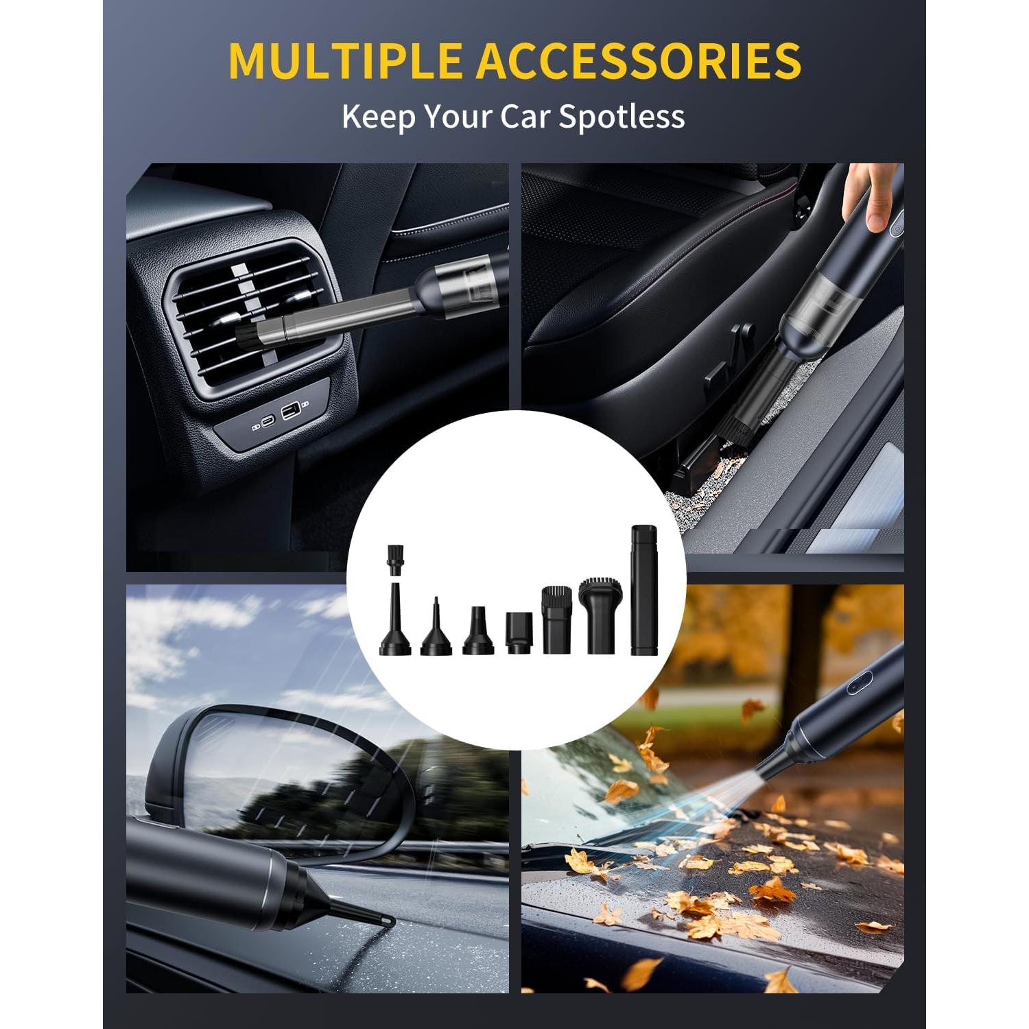 Aspiradora de Coche Portátil JOULPOUZA 14000Pa Sin Cable