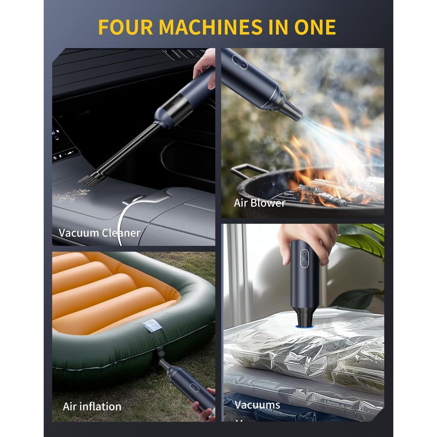 Aspiradora de Coche Portátil JOULPOUZA 14000Pa Sin Cable