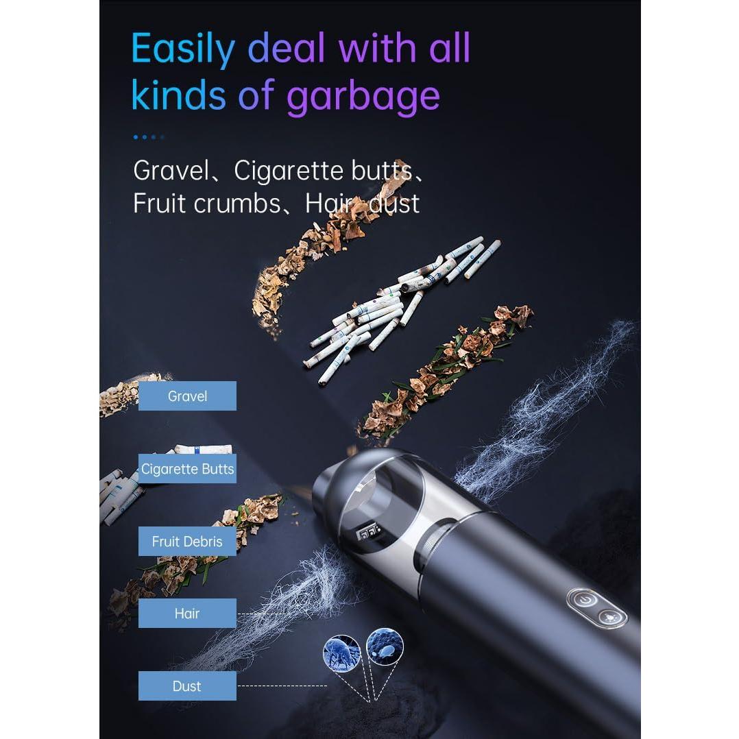 Aspiradora de Coche Portátil JOULPOUZA 14000Pa Sin Cable