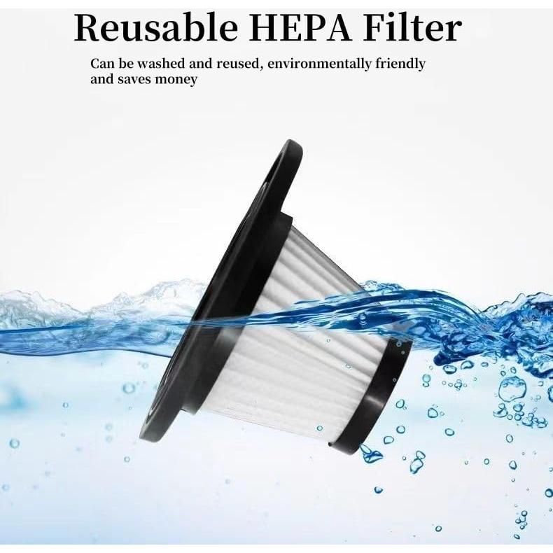 Aspiradora de Coche Hiluce R-6053 Inalámbrica 120W HEPA