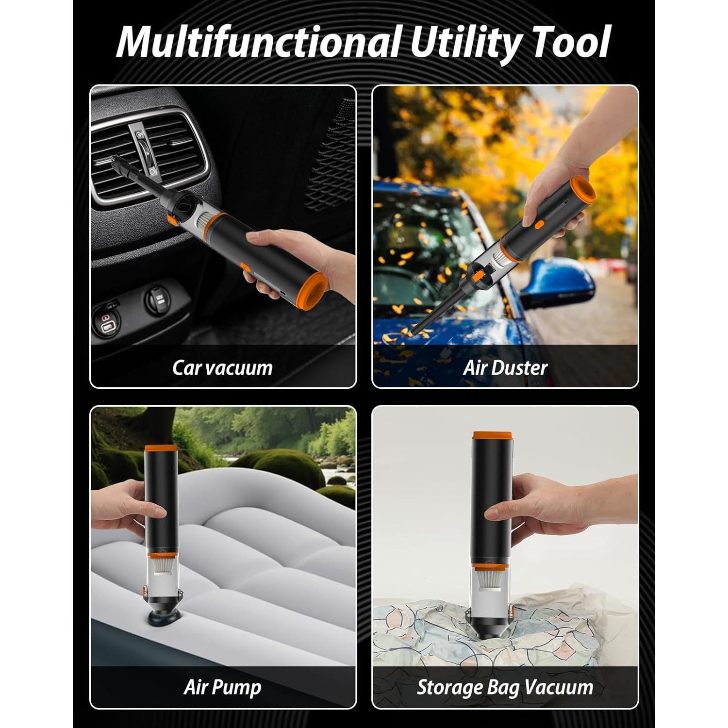 Aspiradora de Mano Inalámbrica NIMBLYTECH 19000Pa 2 en 1