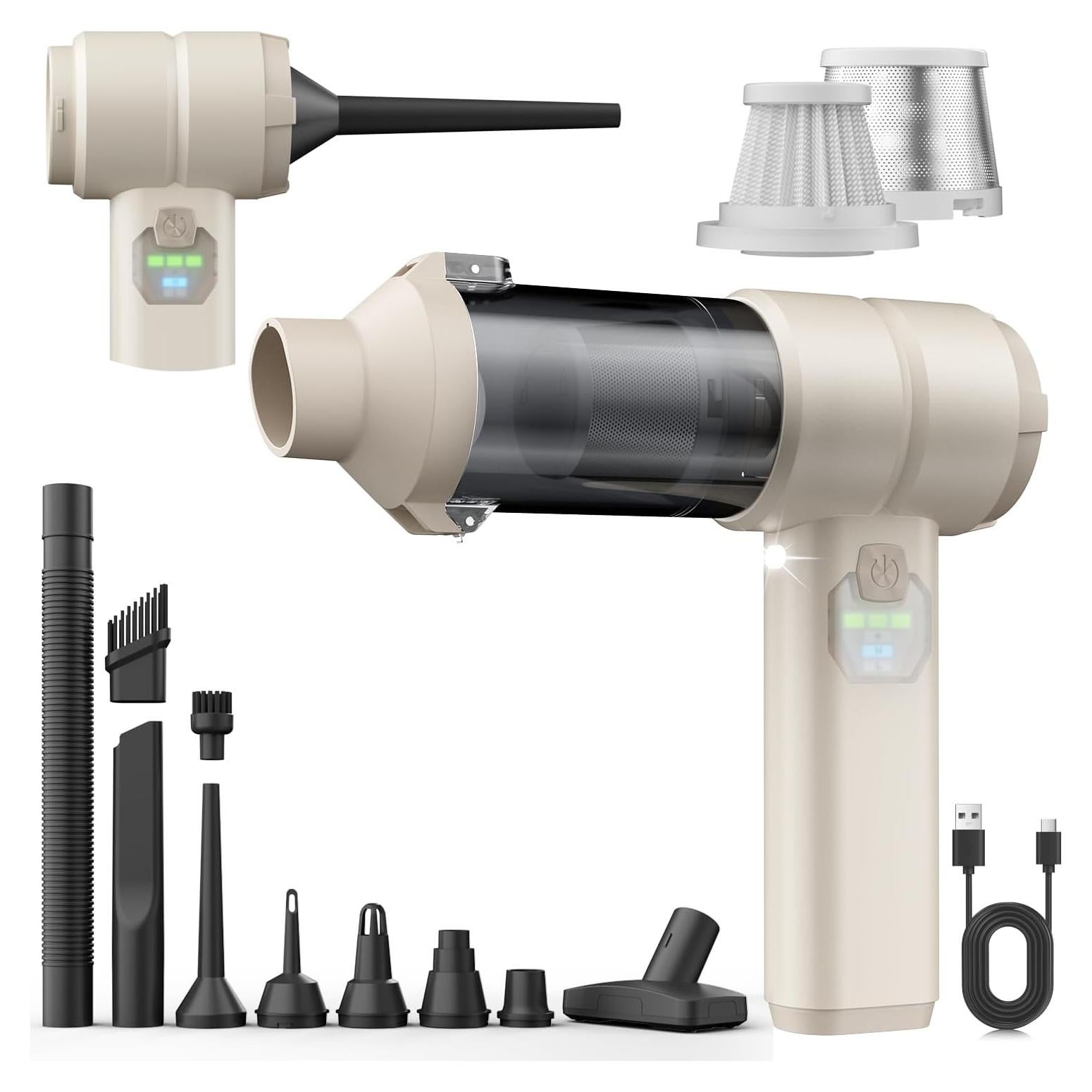 Aspiradora de Coche AIPROIN YC01 Inalámbrica 20000PA 4-en-1