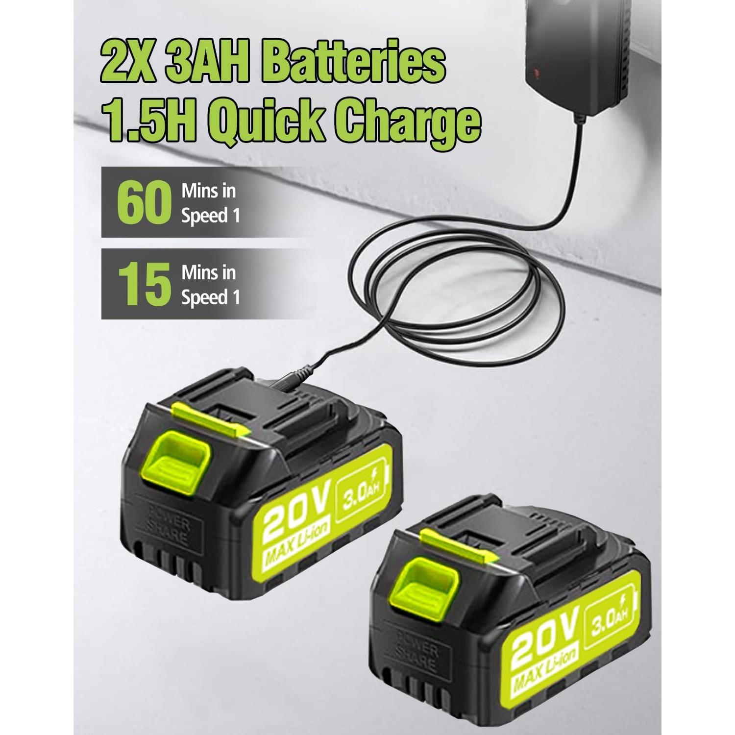 Lavadora a Presión Inalámbrica BLSKBY SC14 1200 PSI 2 Baterías